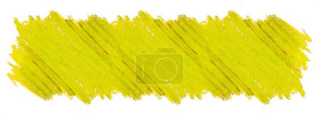 Foto de Textura garabato de crayón amarillo. Punto pastel de cera. Crayón abstracto sobre fondo blanco. Es una mano dibujada. Fondo de crayón abstracto amarillo - Imagen libre de derechos