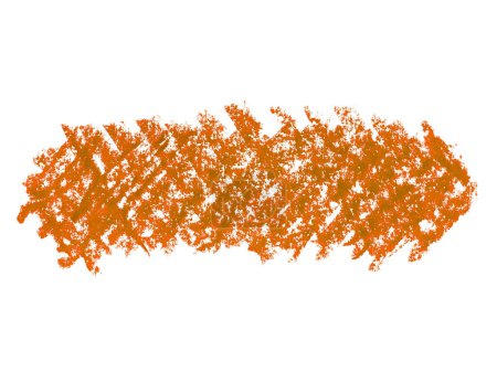 Foto de Textura garabato crayón marrón. Punto pastel de cera. Crayón abstracto sobre fondo blanco. Es una mano dibujada. Fondo de crayón abstracto naranja - Imagen libre de derechos
