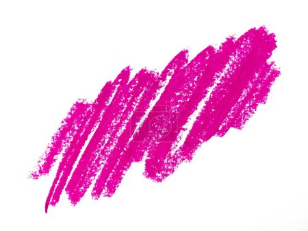 Téléchargez les photos : Texture griffonnée au crayon violet. Un pastel à la cire. Crayon abstrait sur fond blanc. C'est un dessin à la main. Fond crayon abstrait violet ou rose - en image libre de droit