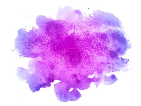 Foto de Blue and purple watercolor scribble texture. It is a hand drawn. Blue and purple abstract watercolor background - Imagen libre de derechos