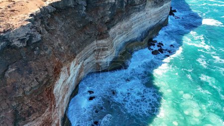 Unique aerial view of the Great Australian Bight