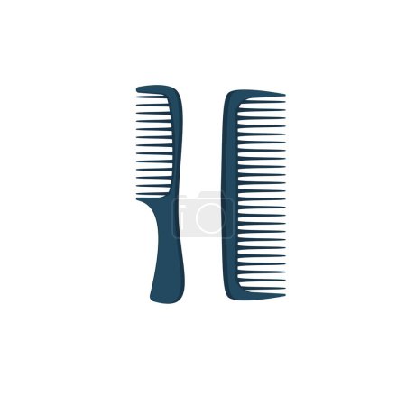 Illustration for Cartoon hair brushes. Hair care plastic hair combs, fashionable hair styling brush vector illustration set. Hairdresser accessories tools. Eps 10 - Royalty Free Image