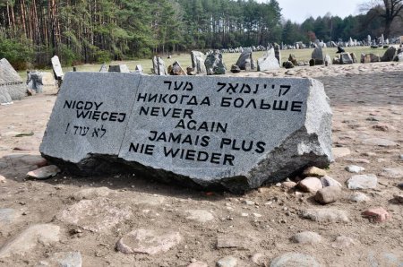 Simbolo del Holocaust, Fabrica de Muerte de Treblinka, campo de exterminio construido y operado por la Alemania Nazi en la Polonia ocupad durante la Segunda Guerra Mundial, desde julio de 1942 hasta octubre 1943.