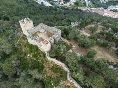 Aerial view of Sesimbra Castle