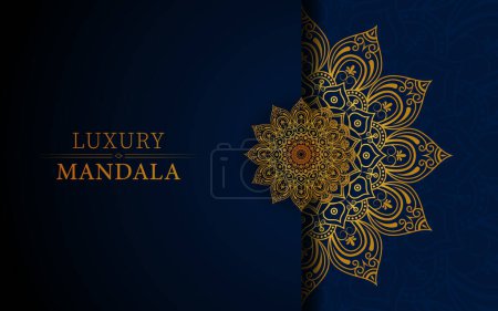 Luxus-Mandala-Hintergrunddesign
