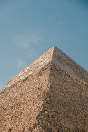 Gros plan de la Grande Pyramide de Gizeh, Égypte