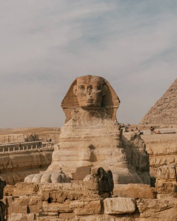Great Sphinx and Pyramids in Giza, Egypt	