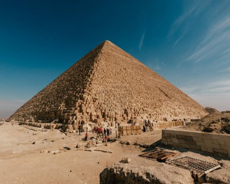 Grandes pyramides de Gizeh, Egypte
