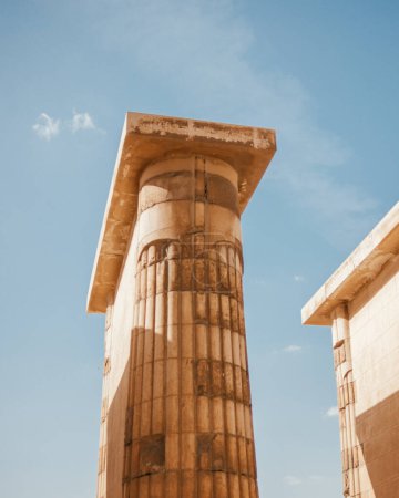 Ancient columns in Saqqara, Egypt