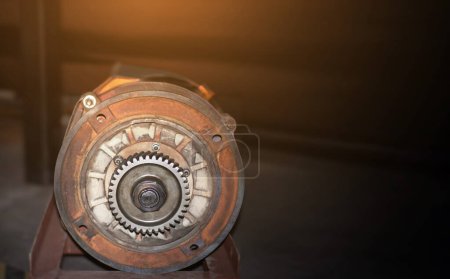 Photo for About the pinion of the motor, there are 38 teeth - Royalty Free Image