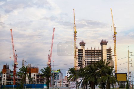 the concept of a tower crane in construction is to build a big city.