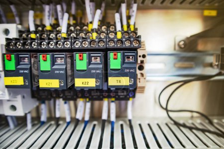 about the relays contactor and wiring systems of machine emphasizing at relays contactor