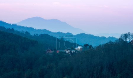 Photo for The beautiful rolling hills disappearing into the distance at blue hour. - Royalty Free Image