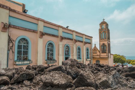 Notre Dame des Laves church in Reunion, Africa, France. High quality photo