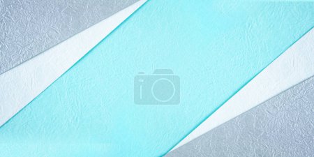 diseño de papel japonés azul y blanco y plateado. fondo abstracto de textura de papel azul y blanco.