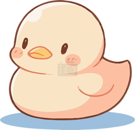 SD Anime style Sticker art_Duck