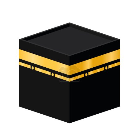Kaaba plana La Meca para el Hayy y el Eid Al Adha Fondo Blanco Islámico