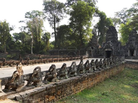 Photo for Preah Khan Temple, Siem Reap Province, Angkor's Temple Complex Site listed as World Heritage by Unesco in 1192, built in 1191 by King Jayavarman VII, Cambodia - Royalty Free Image