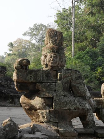 Téléchargez les photos : Temple Preah Khan, province de Siem Reap, site du temple d'Angkor classé au patrimoine mondial par l'Unesco en 1192, construit en 1191 par le roi Jayavarman VII, Cambodge - en image libre de droit