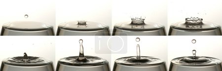 Téléchargez les photos : Goutte d'eau tombant dans un verre
. - en image libre de droit