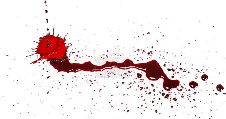 Téléchargez les photos : Sang dégoulinant sur fond blanc - en image libre de droit