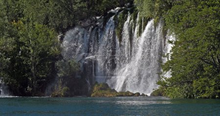 Téléchargez les photos : Cascade, Parc Naturel Krka, Près de Sibenik à Damaltia, Croatie - en image libre de droit