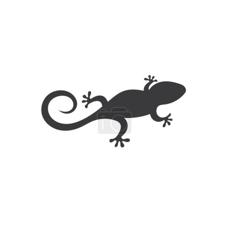 black gecko icon vector element design template web
