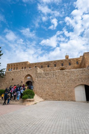 Téléchargez les photos : Mardin, Turkey - May 2022: Mor Hananyo Monastery in Mardin Turkey. Also known as Deyrulzafaran Monastery - en image libre de droit