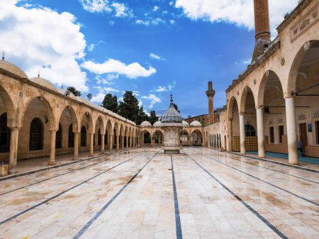 Prophet Eyyub Mosque in Sanliurfa, Turkey. Its a famous historic site known as the birthplace of Prophet Abraham.