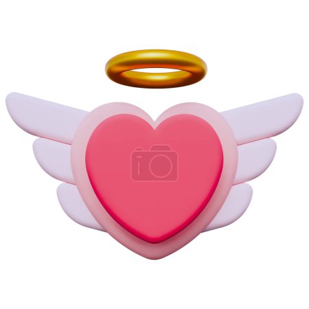Wing Love 3D Icon