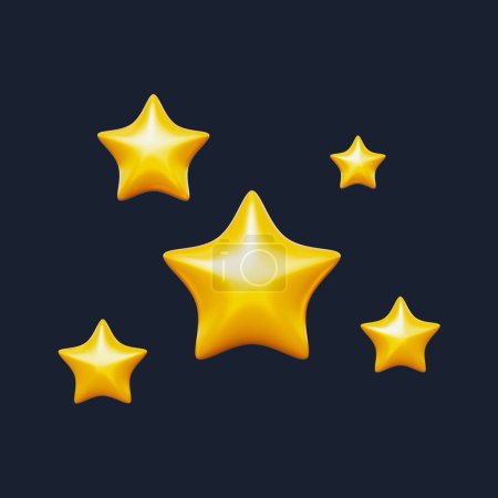 Sparkling Stars 3D Icon