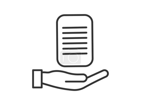 Illustration presenting a vector icon depicting documents, suitable for both web and mobile applications, isolated for use in graphic and design. Featuring a paper sign and symbol, this element serves as a representation of a page indicator