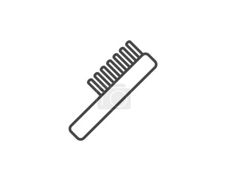 Illustration for Vector graphic icons of beauty in the form of combs for massage or darsonval procedures. - Royalty Free Image