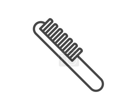 Vector graphic icons of beauty in the form of combs for massage or darsonval procedures.