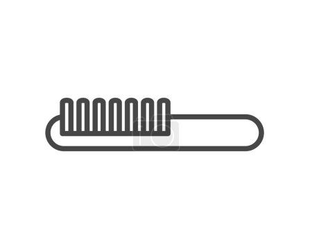 Illustration for Vector graphic icons of beauty in the form of combs for massage or darsonval procedures. - Royalty Free Image