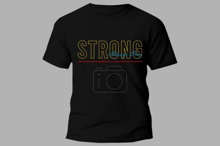 Illustration for Always stay strong Inspirational Quotes Slogan Typography for Print t shirt design graphic vector - Royalty Free Image