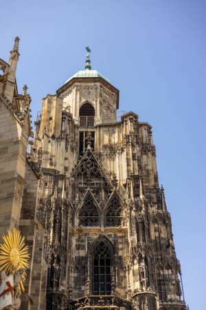 Vista de Stephansdom, Catedral de Viena, Austria