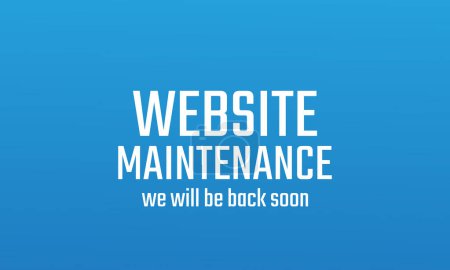 Website under construction page. Web Page Under Construction. Website under maintenance page. Web Page Under maintenance. Flat isometric vector illustration banner design isolated on blue