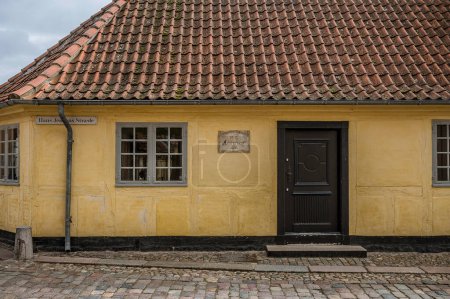 der Geschichtenerzähler H. C. Andersens Haus in Odense, Dänemark, 19. April 2024