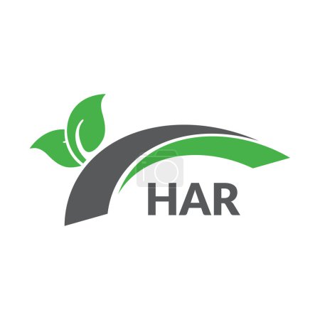 HAR letter logo design on white background. Creative  modern HAR letter logo design. Vector design.
