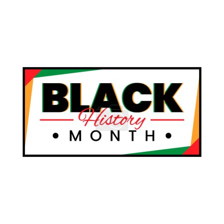 Illustration for Black History Month design - Royalty Free Image