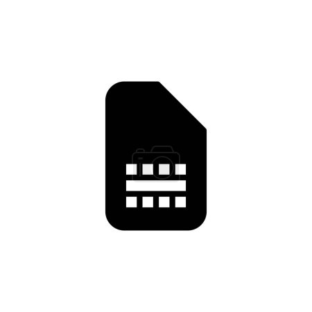 Sim card icon logo design. dual sim card sign and symbol