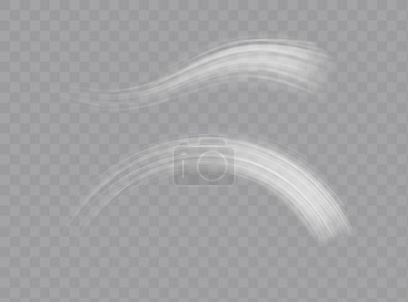 Illustration for High speed. Abstract technology background concept. Motion speed and blur. Glowing white speed lines. Dynamic lines or rays. Light trail wave - Royalty Free Image