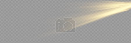 Illustration for Vector transparent sunlight special lens flare light effect. Lens flare light effect. Sun flash with warm rays and spotlight - Royalty Free Image