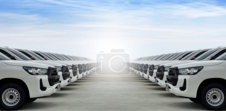 Photo for Car image waiting for export - Royalty Free Image