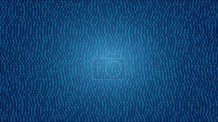 Turquoise Binary Code Stream: Abstract Digital Background
