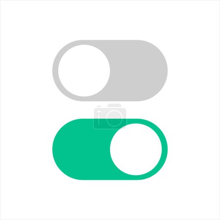 Iconos de botón de palanca para el diseño web: Abrir y cerrar característica