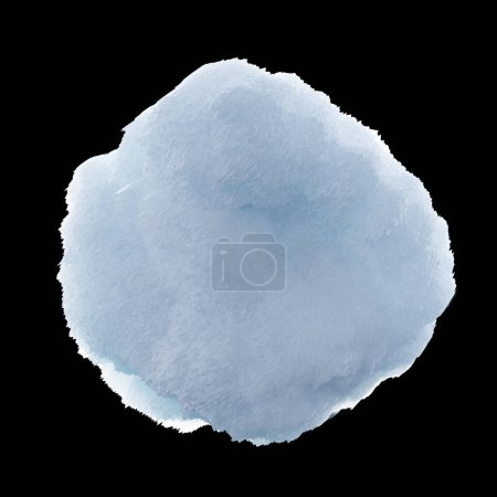 3d rendering. Snowball or hailstone on a black background.