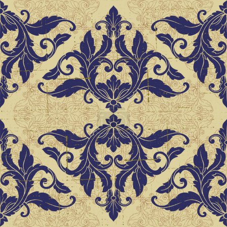 Illustration for Retro baroque decorations element with flourishes calligraphic ornament. Vintage style design collection for Posters, Placards, Invitations, Banners, Badges and Logotypes. - Royalty Free Image