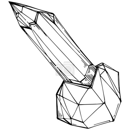 Ilustración de Ilustración vectorial de un diamante. elemento geométrico abstracto. - Imagen libre de derechos